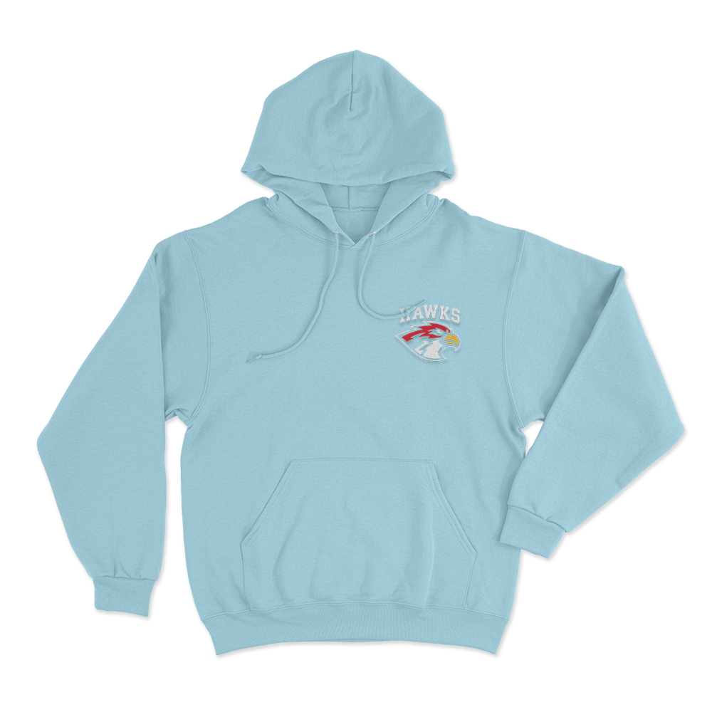 Briar Hawks Logo Unisex Hoodie Sky Blue Briar Hawks Logo Unisex Hoodie Sky Blue