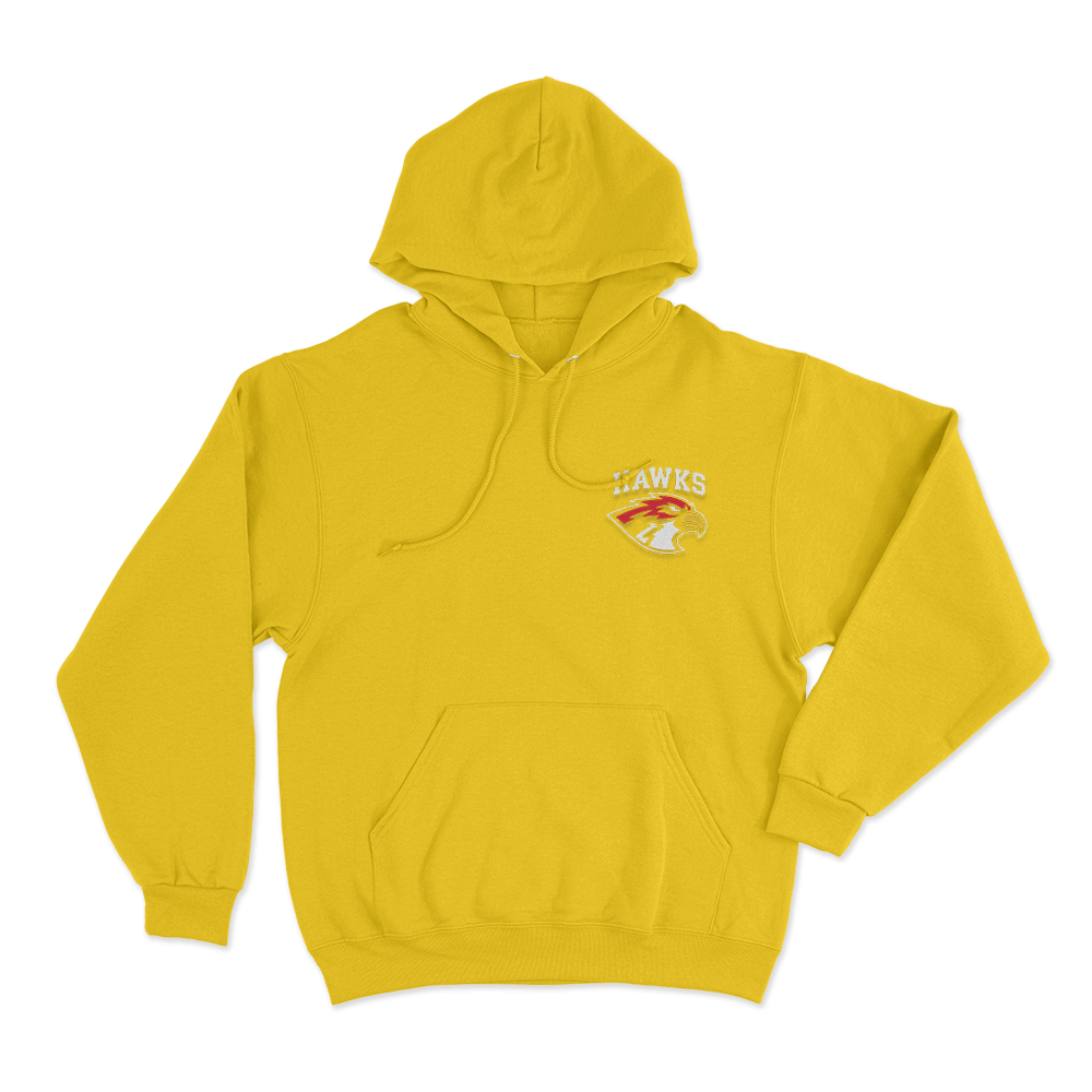 Briar Hawks Logo Unisex Hoodie Yellow Briar Hawks Logo Unisex Hoodie Yellow