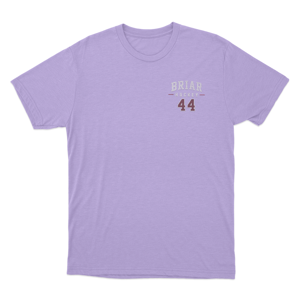 Briar Hockey 44 Unisex T Shirt Purple Briar Hockey 44 Unisex T Shirt Purple