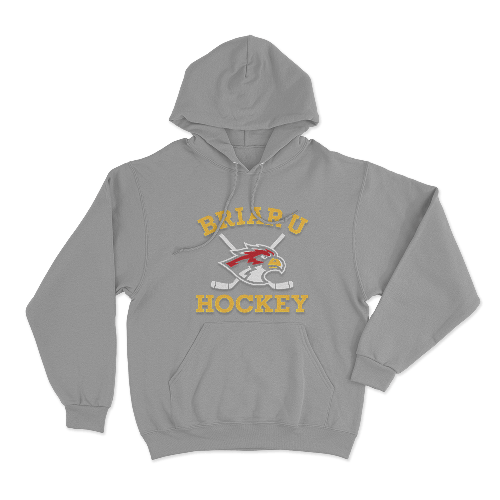 Briar U Hawks Hockey Unisex Hoodie Grey Briar U Hawks Hockey Unisex Hoodie Grey