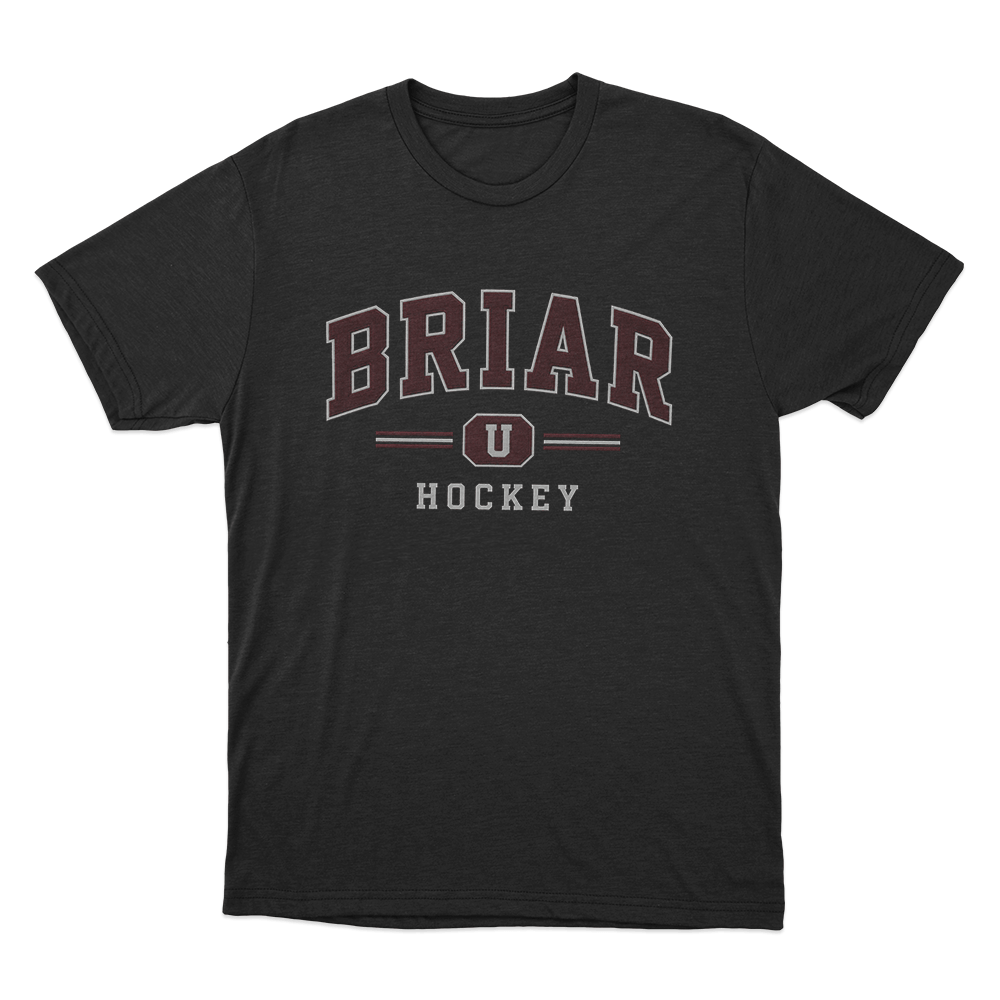 Briar U Hockey Team Logo Unisex T Shirt Black Briar U Hockey Team Logo Unisex T Shirt Black