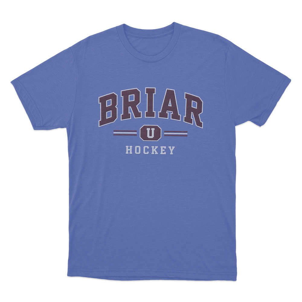 Briar U Hockey Team Logo Unisex T Shirt Blue Briar U Hockey Team Logo Unisex T Shirt Blue