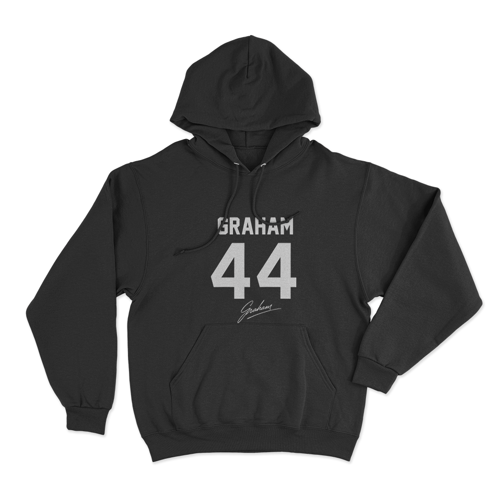 Graham 44 Signature Unisex Hoodie Black Graham 44 Signature Unisex Hoodie Black