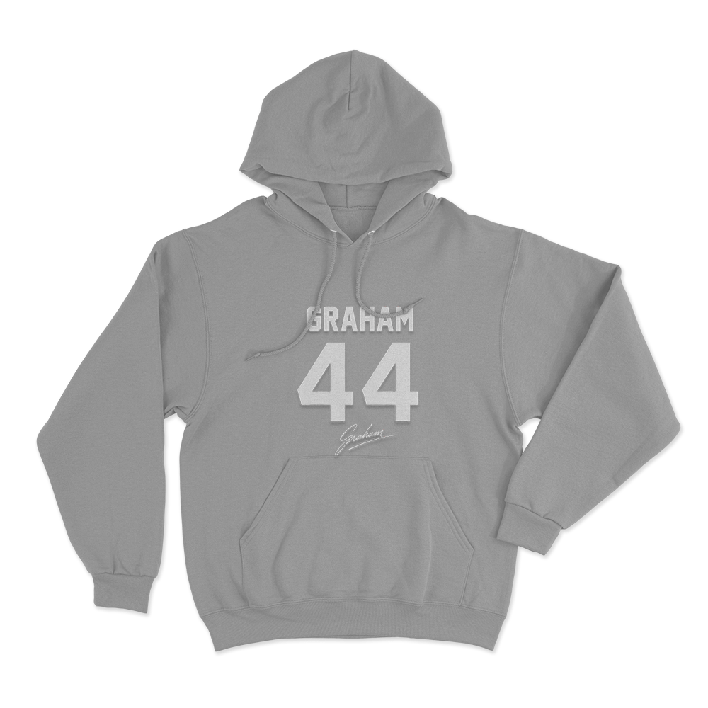 Graham 44 Signature Unisex Hoodie Grey Graham 44 Signature Unisex Hoodie Grey