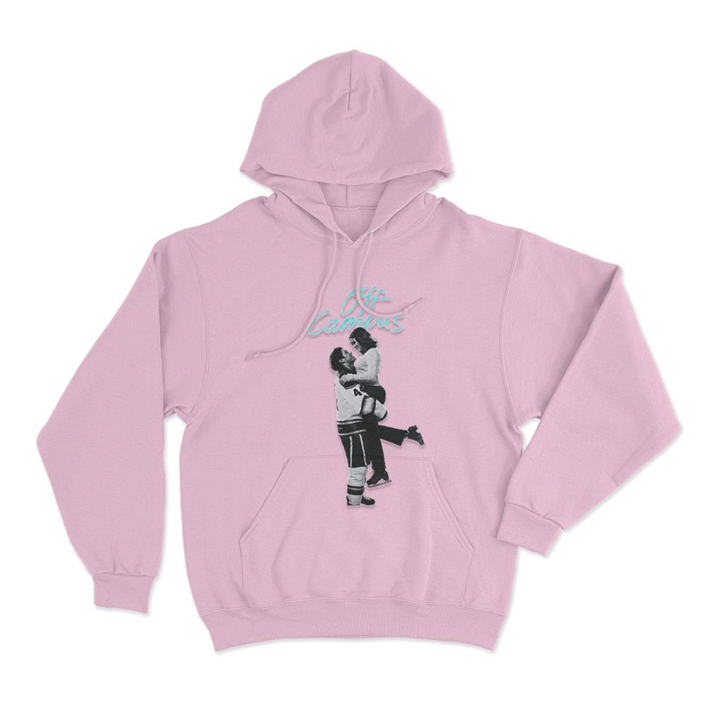 Off Campus Couple Ice Hockey Unisex Hoodie Pink Off Campus Couple Ice Hockey Unisex Hoodie Pink